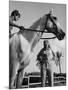 Riding Couple-null-Mounted Photographic Print