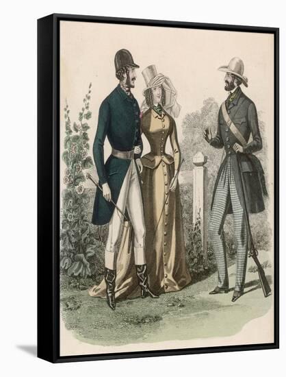 Riding Dress 1841-null-Framed Stretched Canvas