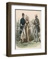 Riding Dress 1841-null-Framed Art Print