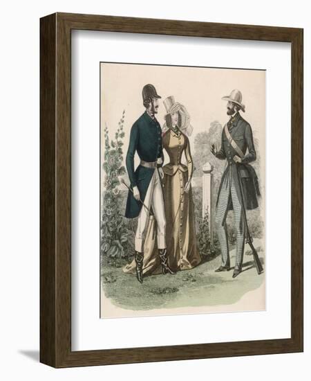 Riding Dress 1841-null-Framed Art Print