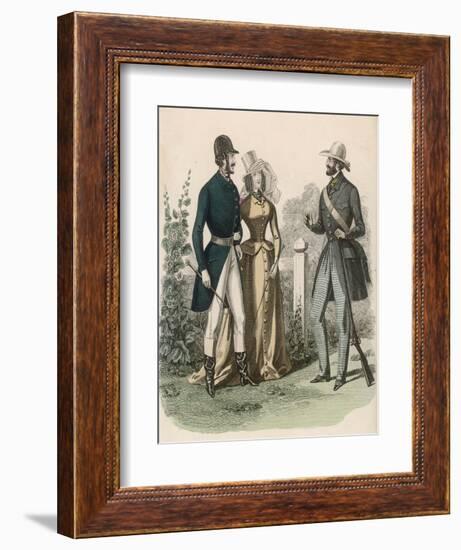 Riding Dress 1841-null-Framed Art Print