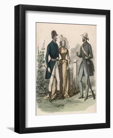 Riding Dress 1841-null-Framed Art Print