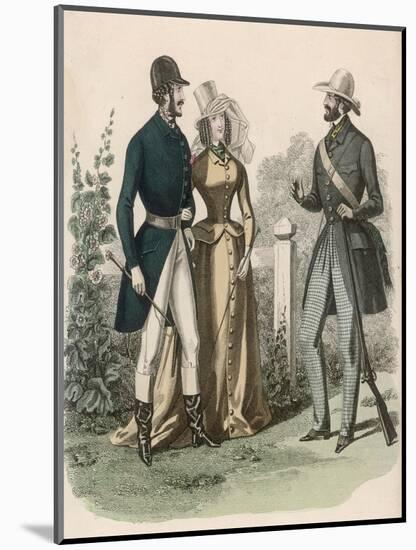 Riding Dress 1841-null-Mounted Art Print