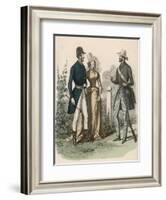 Riding Dress 1841-null-Framed Art Print