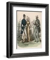 Riding Dress 1841-null-Framed Art Print