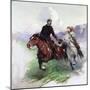 Riding Hard with Two Shooters, 1919-Frank Tenney Johnson-Mounted Giclee Print