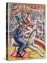 Riding High-PJ Crook-Stretched Canvas