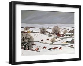 Riding in the Snow-Vincent Haddelsey-Framed Giclee Print