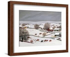 Riding in the Snow-Vincent Haddelsey-Framed Giclee Print