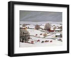 Riding in the Snow-Vincent Haddelsey-Framed Giclee Print