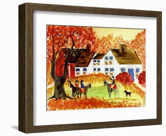 Riding Lesson-Cheryl Bartley-Framed Giclee Print