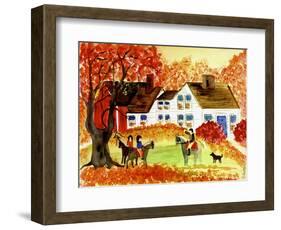 Riding Lesson-Cheryl Bartley-Framed Giclee Print