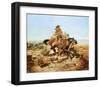 Riding Line-Charles Marion Russell-Framed Art Print