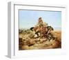 Riding Line-Charles Marion Russell-Framed Art Print