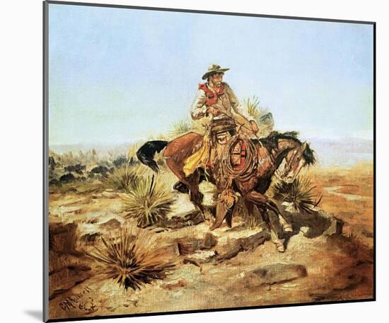 Riding Line-Charles Marion Russell-Mounted Art Print