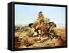 Riding Line-Charles Marion Russell-Framed Stretched Canvas