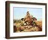 Riding Line-Charles Marion Russell-Framed Art Print