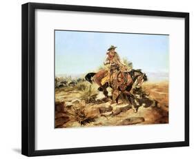 Riding Line-Charles Marion Russell-Framed Premium Giclee Print