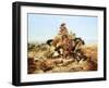 Riding Line-Charles Marion Russell-Framed Premium Giclee Print