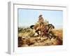 Riding Line-Charles Marion Russell-Framed Premium Giclee Print