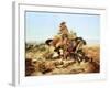 Riding Line-Charles Marion Russell-Framed Art Print