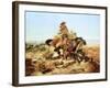 Riding Line-Charles Marion Russell-Framed Art Print