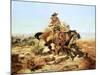 Riding Line-Charles Marion Russell-Mounted Art Print