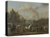 Riding School-Johannes Lingelbach-Stretched Canvas