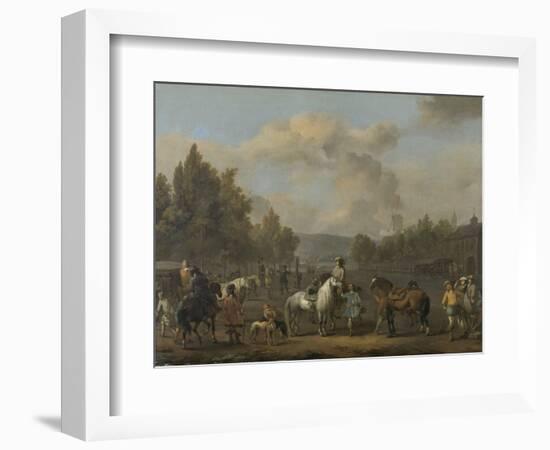 Riding School-Johannes Lingelbach-Framed Art Print