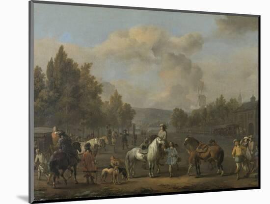 Riding School-Johannes Lingelbach-Mounted Art Print