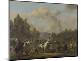 Riding School-Johannes Lingelbach-Mounted Art Print