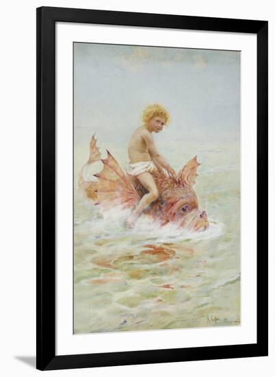 Riding Sea Monsters-Hector Caffieri-Framed Giclee Print