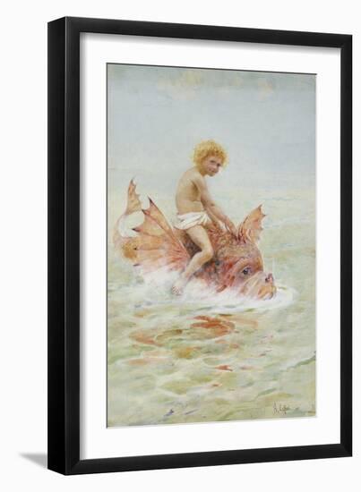 Riding Sea Monsters-Hector Caffieri-Framed Giclee Print