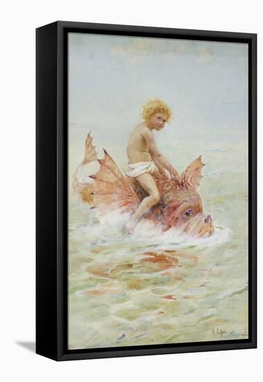 Riding Sea Monsters-Hector Caffieri-Framed Stretched Canvas