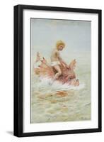 Riding Sea Monsters-Hector Caffieri-Framed Premium Giclee Print