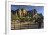 Riding Stable, Horse Ranch, the Bulldogs, Goldfield Mountains, Lower Salt River, Arizona, Usa-Rainer Mirau-Framed Photographic Print