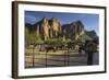 Riding Stable, Horse Ranch, the Bulldogs, Goldfield Mountains, Lower Salt River, Arizona, Usa-Rainer Mirau-Framed Photographic Print