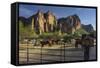 Riding Stable, Horse Ranch, the Bulldogs, Goldfield Mountains, Lower Salt River, Arizona, Usa-Rainer Mirau-Framed Stretched Canvas