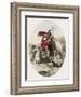 Riding the Waves in His Horse- Drawn Chariot, Saluted by Tritons as He Passes-null-Framed Art Print