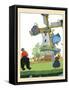 Riding The Windmill's Vanes-Maud & Miska Petersham-Framed Stretched Canvas