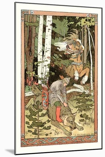 Riding the Wolf-Ivan Bilibin-Mounted Art Print