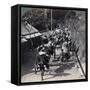 Riding to Daijingu Temple, for Shinto Festival of Worship of the Sun Goddess, Yokohama, Japan, 1904-Underwood & Underwood-Framed Stretched Canvas