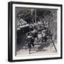 Riding to Daijingu Temple, for Shinto Festival of Worship of the Sun Goddess, Yokohama, Japan, 1904-Underwood & Underwood-Framed Photographic Print