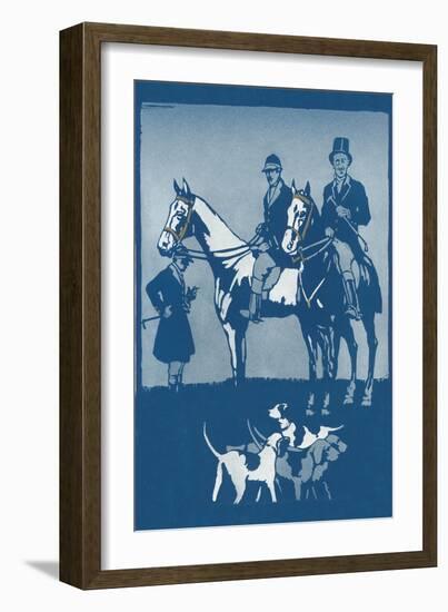 Riding to Hounds Poster-null-Framed Art Print