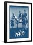 Riding to Hounds Poster-null-Framed Art Print