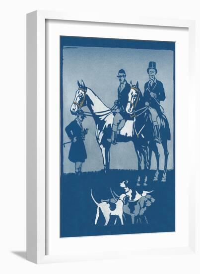 Riding to Hounds Poster-null-Framed Art Print