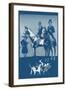 Riding to Hounds Poster-null-Framed Art Print