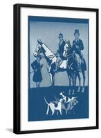 Riding to Hounds Poster-null-Framed Art Print