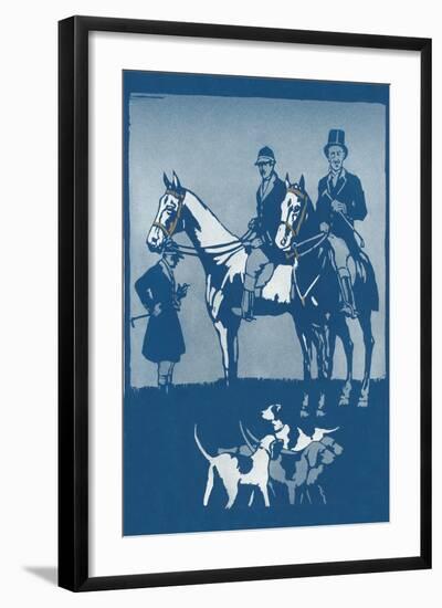 Riding to Hounds Poster-null-Framed Art Print