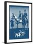 Riding to Hounds Poster-null-Framed Art Print